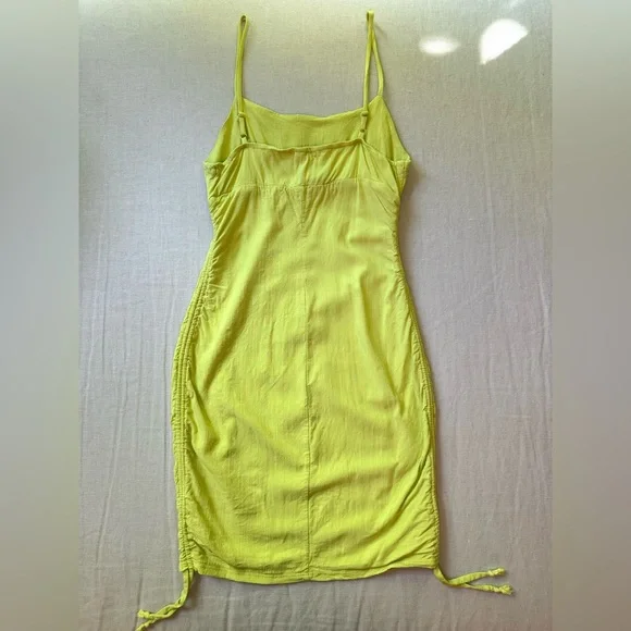 Mini dress scrunch, green, M - Picture 14 of 15